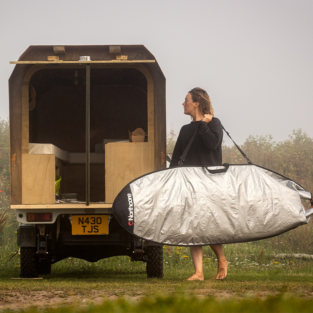 2025 Northcore Addiction Shortboard / Fish Hybrid Surfboard Bag 6'8 NOCO48B - Grey